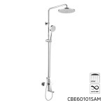 Mereo Mada vanová baterie s talířovou kulatou sprchou, šedá CBE60101SAM