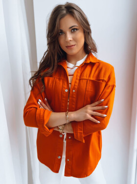 Dámská košilová bunda CALIFORNICATION oranžová Dstreet