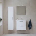 Koupelnová sestava s umyvadlem 60 cm včetně umyvadlové baterie, vtoku a sifonu VitrA Mia bílá KSETMIA60B KSETMIA60B