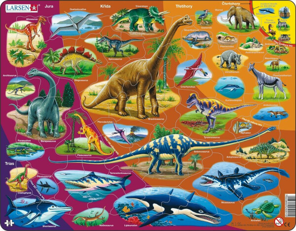Puzzle MAXI - Dinosauři/85 dílků - Larsen