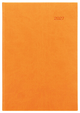 Týdenní diář 2027 Graspo A5 Viva oranžový
