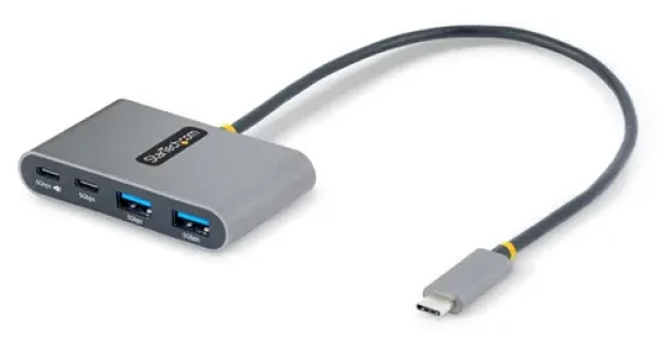 StarTech šedá / Hub / 4 porty / 2x USB-A 5 Gbps / 2x USB-C / PD nabíjení (5G2A2CPDB-USB-C-HUB)