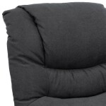 TV a relaxační křeslo s elektrickým ovládáním, potah šedá látka, 2 motory 240V/2