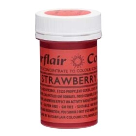 Sugarflair Gelová barva potravinářská Jahodová (Strawberry) 25g