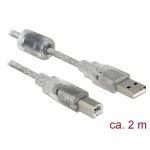 Delock kabel USB 2.0 A-samec USB mini-B 5-pin samec pravoůhlý, 0.5 metru (82680)