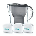 Brita Marella černá + 3x filtry / filtrační konvice na vodu / 2.4l / filtr: Maxtra+ Pure Performance (1039274)
