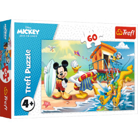 TREFL Puzzle Mickey Mouse - Na pláži 60 dílků