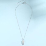 Stříbrná souprava šperků Kitty, stříbro 925/1000, kočka, Stříbrná 40 cm + 5 cm (prodloužení)