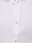 Pánská košile slim fit s krátkým rukávem, bílá, FashionStreet KX1094 XXL