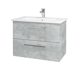 Dřevojas - Umyvadlová skříňka GIO SZZ2 80 - D01 Beton / Úchytka T04 / D01 Beton 82096E