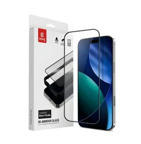 Crong 3D Armour Glass / Ochranné sklo / tvrzené / pro Apple iPhone 17 Pro Max / s instalačním rámečkem (CRG3DAGIP1769P)