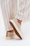 Dámské slip-on tenisky Big Star – béžové Velikost: 38