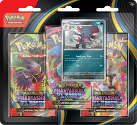 Pokémon TCG: Mega Evolution 02 Phantasmal Flames - 3 Blister Booster