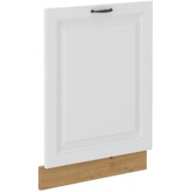 Dvířka na vestavnou myčku nádobí Stilo ZM 570x446 Barva korpusu: Dub artisan, Barva dvířek: Bílá