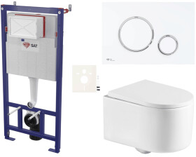 Závěsný WC set do lehkých stěn / předstěnová SAT SIKOSSREX7276K SIKOSSREX7276K