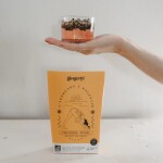 GINGERLY BIO sypaný čaj – Učím se zpomalit 50 g, oranžová barva, papír, textil