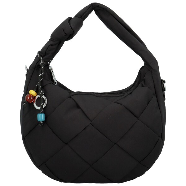 Moderní dámská textilní kabelka na rameno Haniel, černá