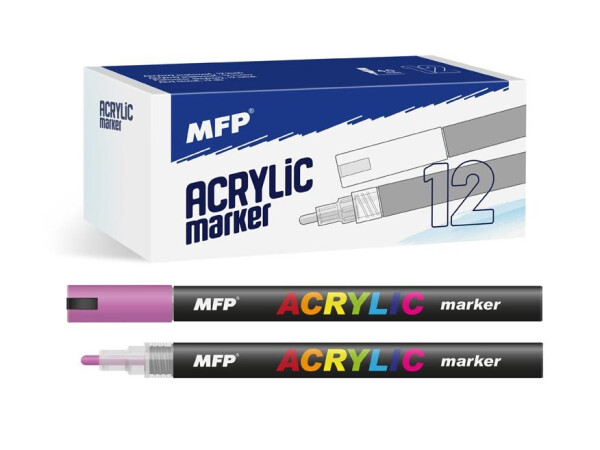 Akrylový popisovač 4 mm - fialový