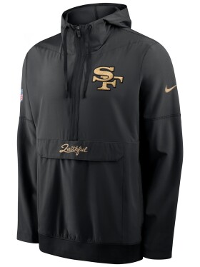 Nike Pánská bunda San Francisco 49ers NFL 2026 Rivalries Sideline Half-Zip Anorak Velikost: L