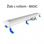 HOPA - Odtokový žlab STANDARDline MEDIUM - Rozměr A - 50 cm, Varianta roštu - Medium OLPZLABST49