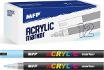 Akrylový popisovač 4 mm - modrý světlý