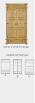 ARTEN (NANO Systems s.r.o.) Rustikální skříň POPRAD SZY04 - borovice (světlý vosk/tmavý vosk)