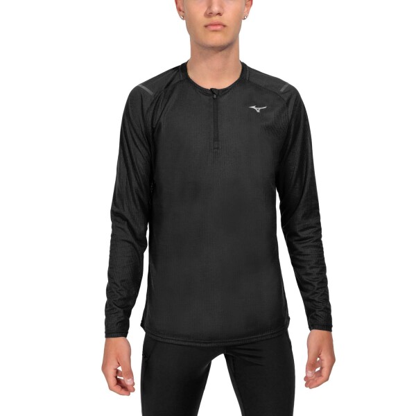 Běžecká mikina Mizuno Dryaeroflow LS HZ J2GAA50409 Velikost textilu: M