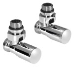 AQUALINE - C-START připojovací sada ventilů ruční rohová, chrom SC237C