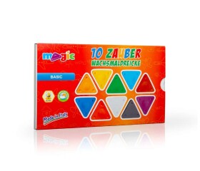 Primo WPL-5007100-10 Voskovky Triangle MAGIC - sada 10 barev Basic