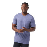 Pánské merino tričko s krátkým rukávem SMARTWOOL Men's Merino Hemp Blend Short Sleeve Poc, Nightfall Blue Heather velikost: XXL
