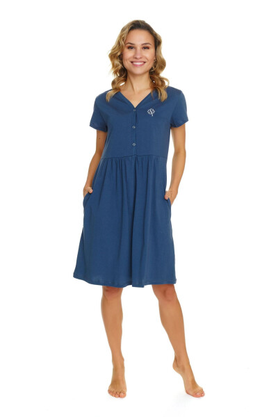 Dámská těhotenská košile 5336 blue - Doctornap tmavě modrá XL