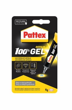 Henkel Pattex - 100% lepidlo, gel, 8 g, transparentní