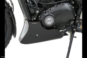 Triumph Scrambler 400 X, 24-25 Klín pod motor - 3 barvy - Karbonový vzhled-stříbrná mřížka