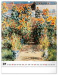 Nástěnný kalendář 2027 Notique Claude Monet, 48 x 56 cm