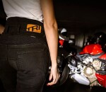 Dámské kalhoty Trilobite Parado doublelayer Aaa skinny fit black level 2 - 30 / modrá