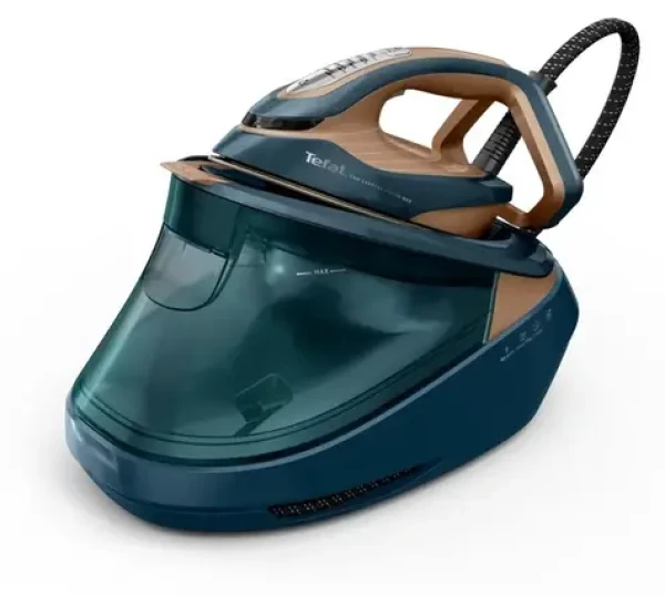 Tefal Pro Express Vision Max GV9920 modrá, měděná / Vysokotlaká žehlicí stanice / 7,5 bar / 1,8l nádrž (GV9920)