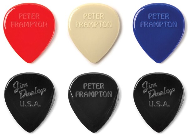 Dunlop Peter Frampton Vintage Jazz Teardrop Pick - 6 Pack
