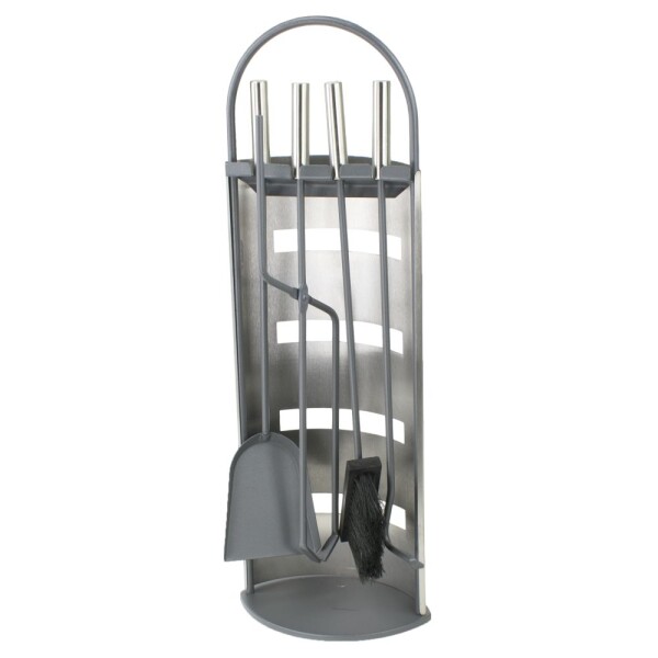 STREND PRO 221376 Sada krbového nářadí – 4 díly, nerezový povrch, 66cm, Homefire FT087XG