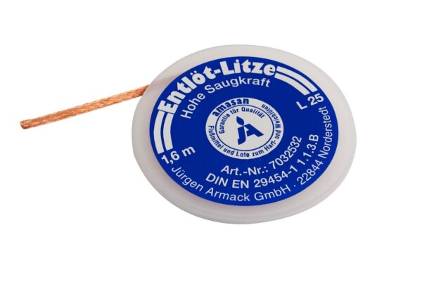 Odsávací lanko 2,5 mm - 1,6 m CUK - 2,5
