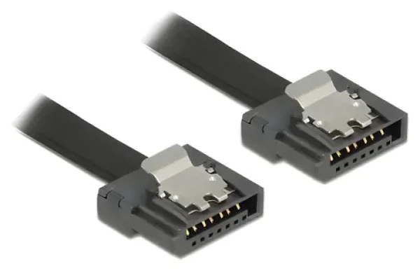 DeLock SATA III FLEXI černá / Kabel / SATA - SATA / 1 m / 6 Gbit/s (83843)