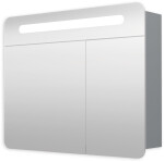 Naturel - Zrcadlová skříň 80 cm,2 dveře,2x pant,LED osvětlení, zásuvka+vypínač, IP44 GALPIR80LED GALPIR80LED