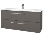 Dřevojas - Umyvadlová skříňka GIO SZZ2 120 - N06 Lava / Úchytka T03 / N06 Lava 406134C