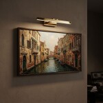 Koupelnové nástěnné LED svítidlo APP1861-1W 60 cm GOLD OSW-66014