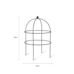Garden Trading Kovová podpora pro rostliny Domed Plant Support, šedá barva, kov