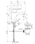 IDEAL STANDARD - Cerabase Umyvadlová baterie s výpustí, chrom BC829AA