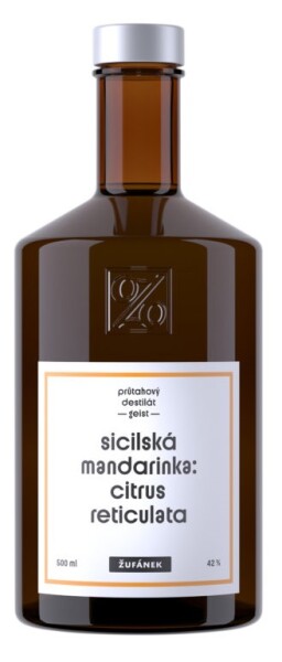 Žufánek Sicilská Mandarinka 42% 0,5 l (holá lahev)