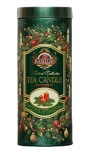 BASILUR Festival Candle Green Edition plech 75g + čajová svíčka 11g