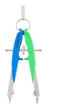 Kružítko STAEDTLER Mars Comfort Neon, 2-dílná sada, vysoká přesnost, modrá-zelená