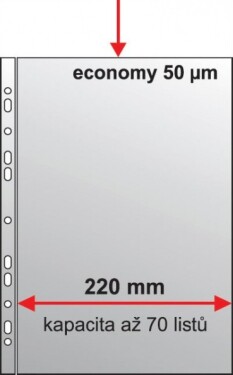 Euroobal A4 U MAXI PP eurozáv. krupička, 50mic. 235x305mm