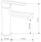 MEXEN/S - Saber DF05 Set umyvadlové a vanové baterie s příslušenstvím, černá 72103DF05-70